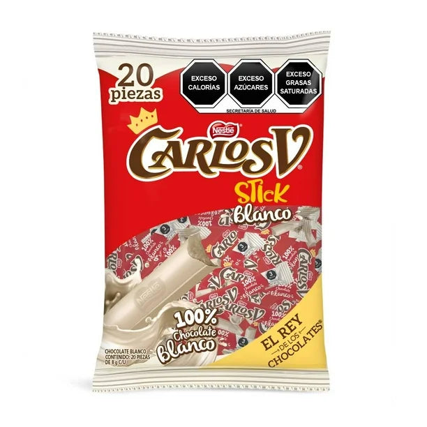 Carlos V Chocolate Blanco 20 Pack